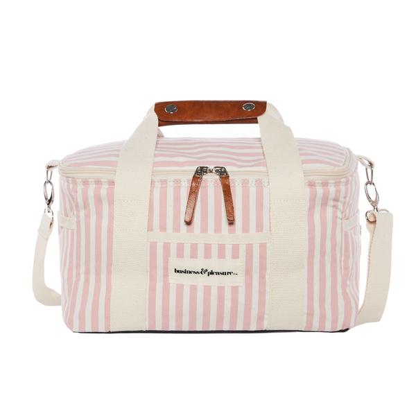 Premium Cooler Bag Pink Stripe